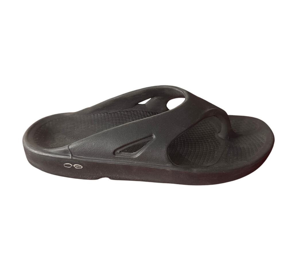 OOFOS Original Recovery Sandals Black Slide Comfort Foam Men’s 8 Women’s 10